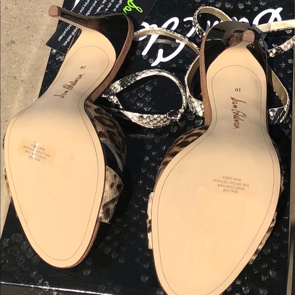 Sam Edelman Snake and Leopard Brahma High Heels - Picture 6 of 9